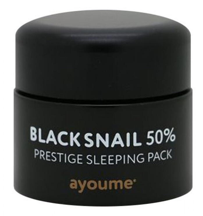Ayoume Black Snail Prestige Sleeping Pack ночная маска с муцином черной улитки 50мл.  #1