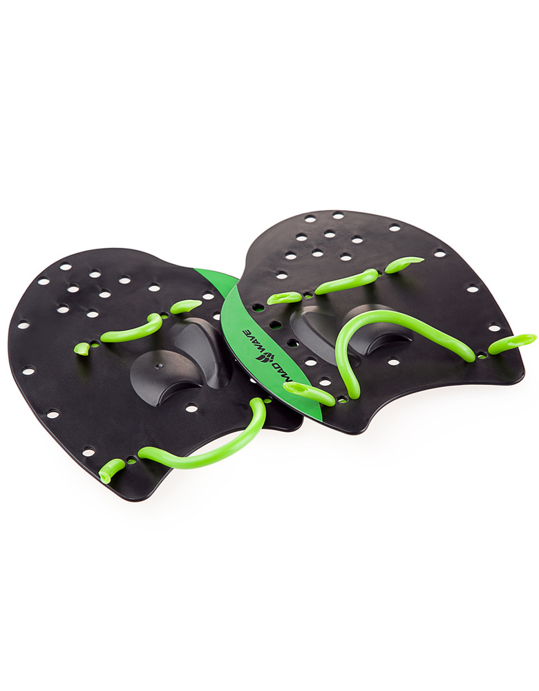 Лопатки Mad Wave Paddles PRO, S, Black/Green, M0740 02 1 00W #1