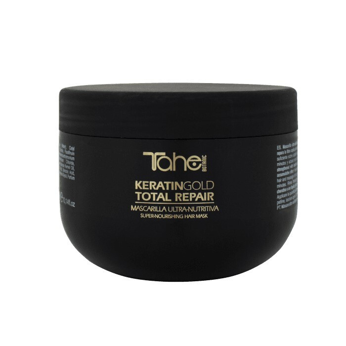 Маска для интенсивного питания волос с кератином 300 мл TAHE BOTANIC KERATIN GOLD TOTAL REPAIR SUPER-NOURISHING #1