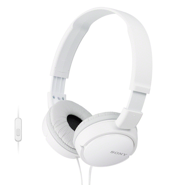 Наушники проводные Sony MDR-ZX110AP, белый #1