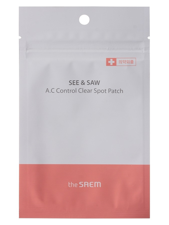 The Saem See & Saw A.C Control Clear Spot Patch противовоспалительные патчи от прыщей (24шт.)  #1