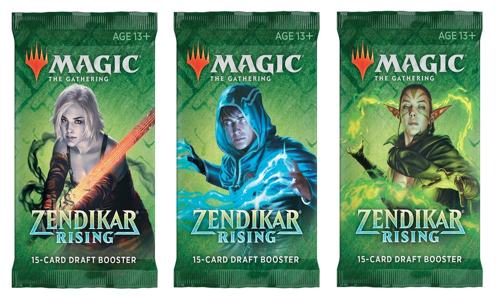 Magic: The Gathering: 3 драфт-бустера издания Zendikar Rising на английском языке "Wizards of the Coast" #1