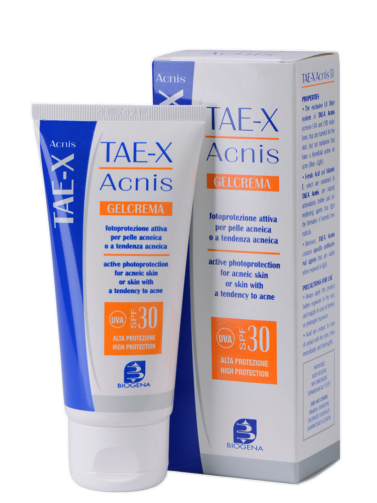 Солнцезащитный крем для жирной кожи Biogena TAE-X Acnis SPF30, 60мл #1