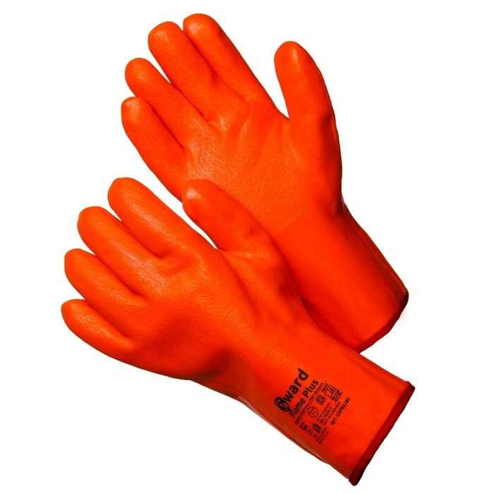 Маслобензостойкие кислотощелочестойкие перчатки утепленные Flame Plus  #1