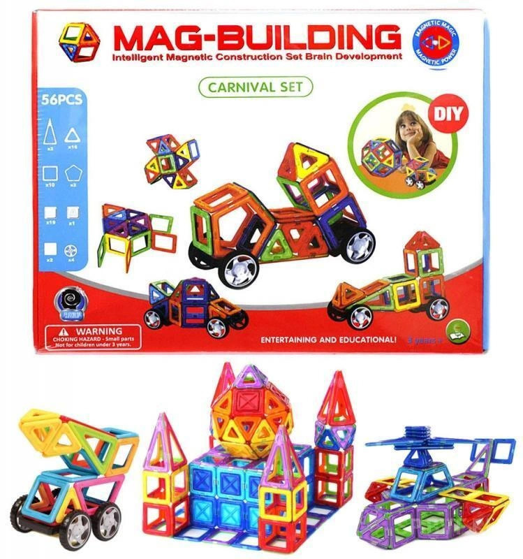 Магнитный конструктор "Mag-Building" 56 деталей #1