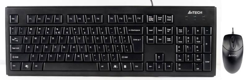 Клавиатура + мышь A4Tech KRS-8372 клав:черный мышь:черный USB #1