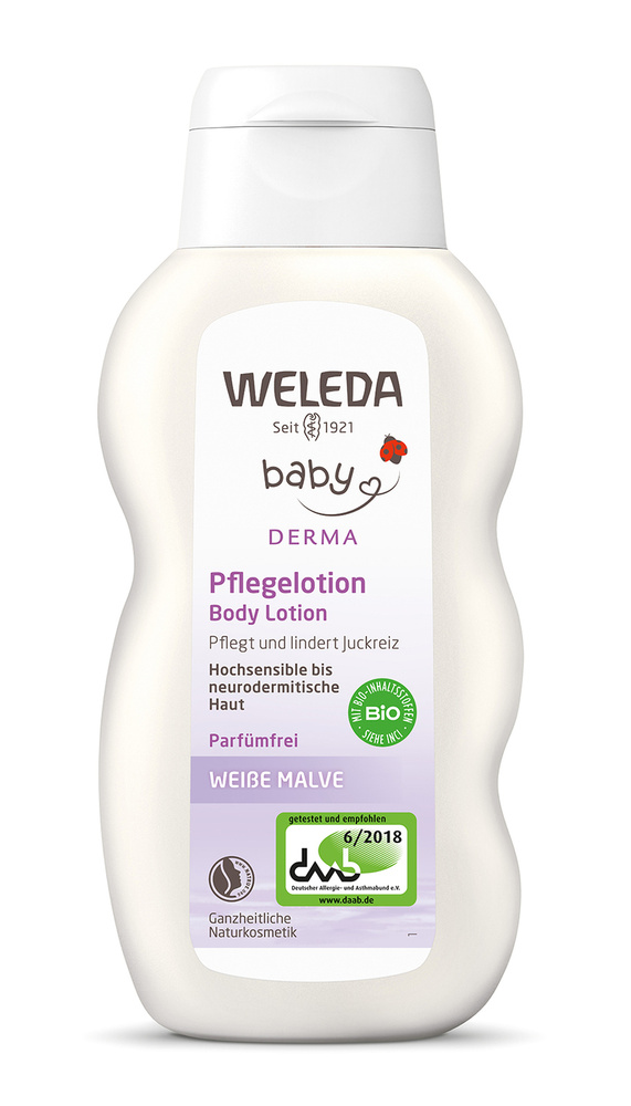 Weleda Молочко для тела Baby Derma для гиперчувствительной кожи с алтеем 200 мл  #1