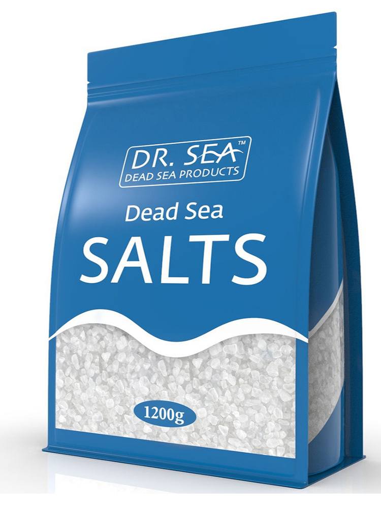 Dr. Sea / Соль Мертвого моря (Dead Sea Salt), натуральная, чистая, 1200 гр  #1