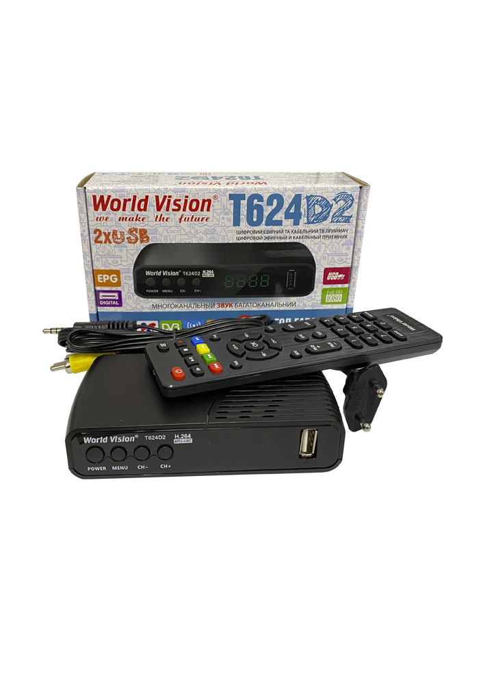 World Vision ТВ-ресивер T624D2 , черный #1