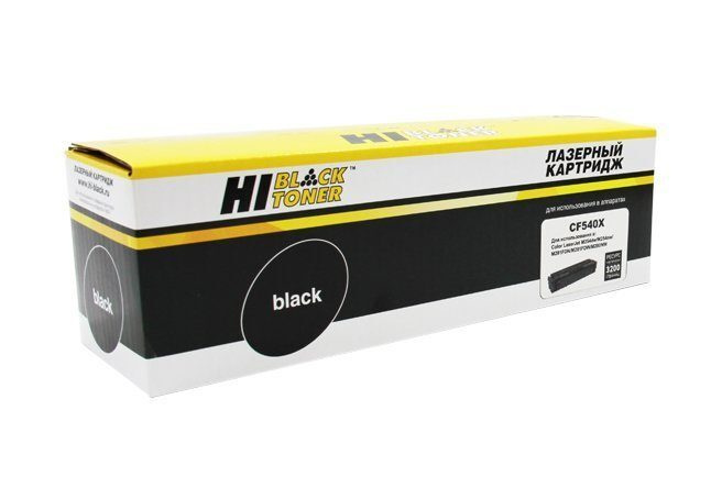 Картридж лазерный Hi-Black CF540X для HP Color HP LaserJet Pro M254dw/M254nw, MFP M280nw/M281fdn/M281fdw, #1