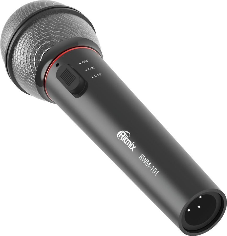 Микрофон Ritmix RWM-101, 100-10000 Гц, штекер 6.3 мм, чёрный #1