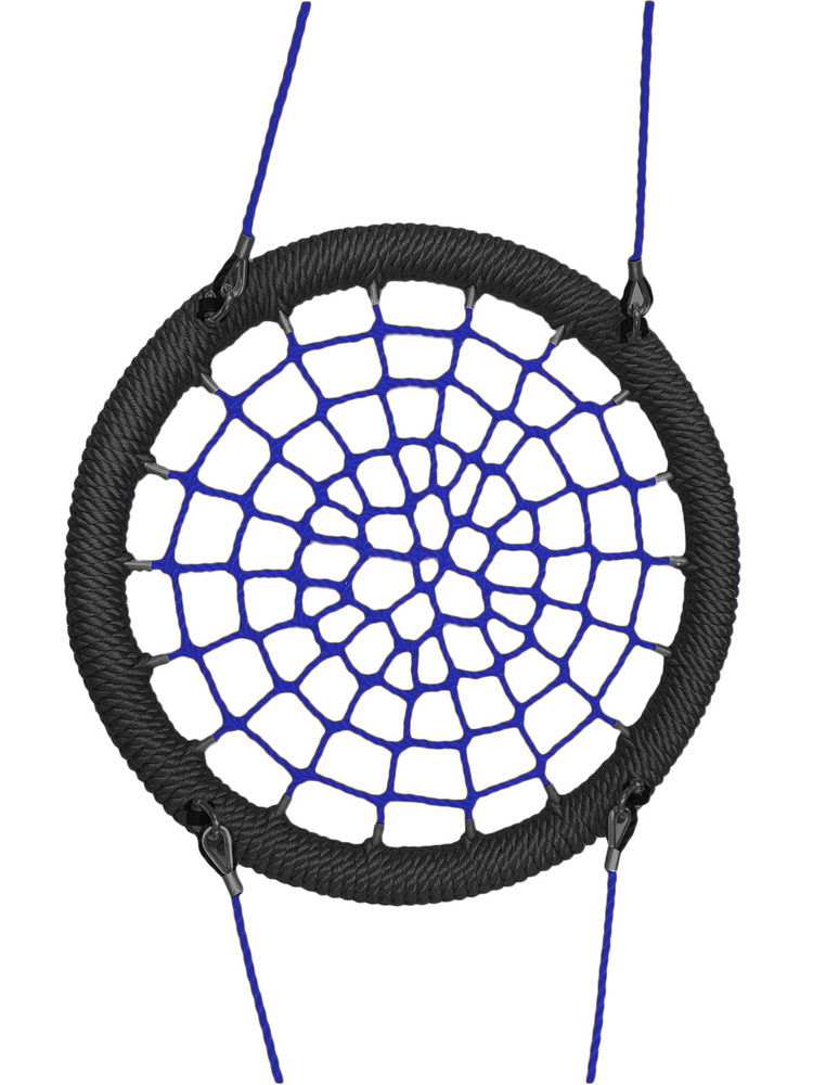 Качели-гнездо подвесные STORK NEST Парковые Диаметр 120 см Обод Черный Толщина нити обода 20 мм Цвет #1