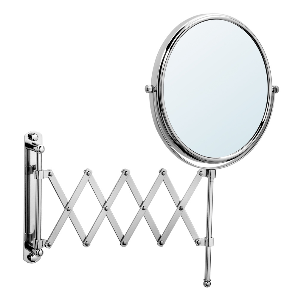 HAIBA Зеркало для ванны увеличительное настенное, хромированное HB6408  #1