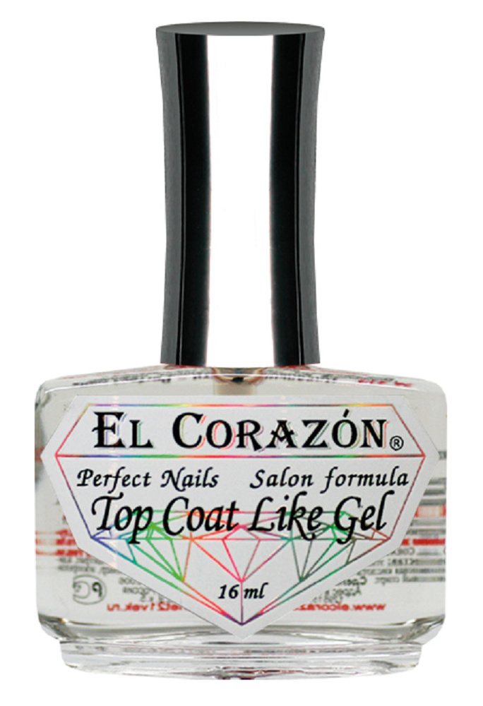 El Corazon Perfect Nails №434 Верхнее покрытие "Top Coat Like Gel" 16 мл #1