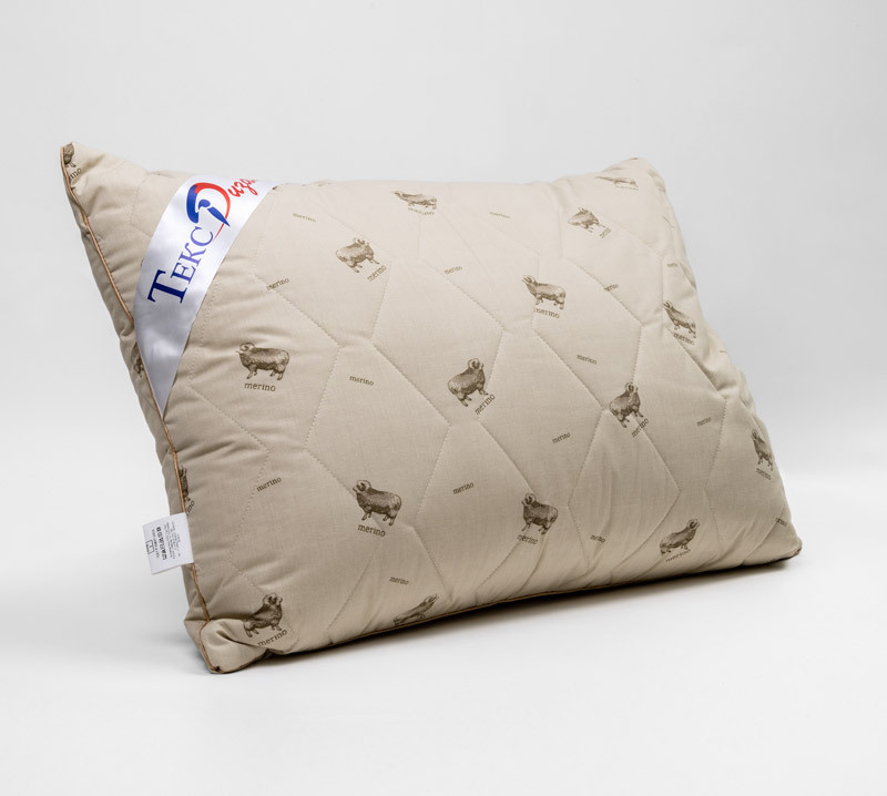 Текс-Дизайн Подушка Для дома, для семьи, Средняя жесткость, Полиэфирное волокно, 50x70 см  #1
