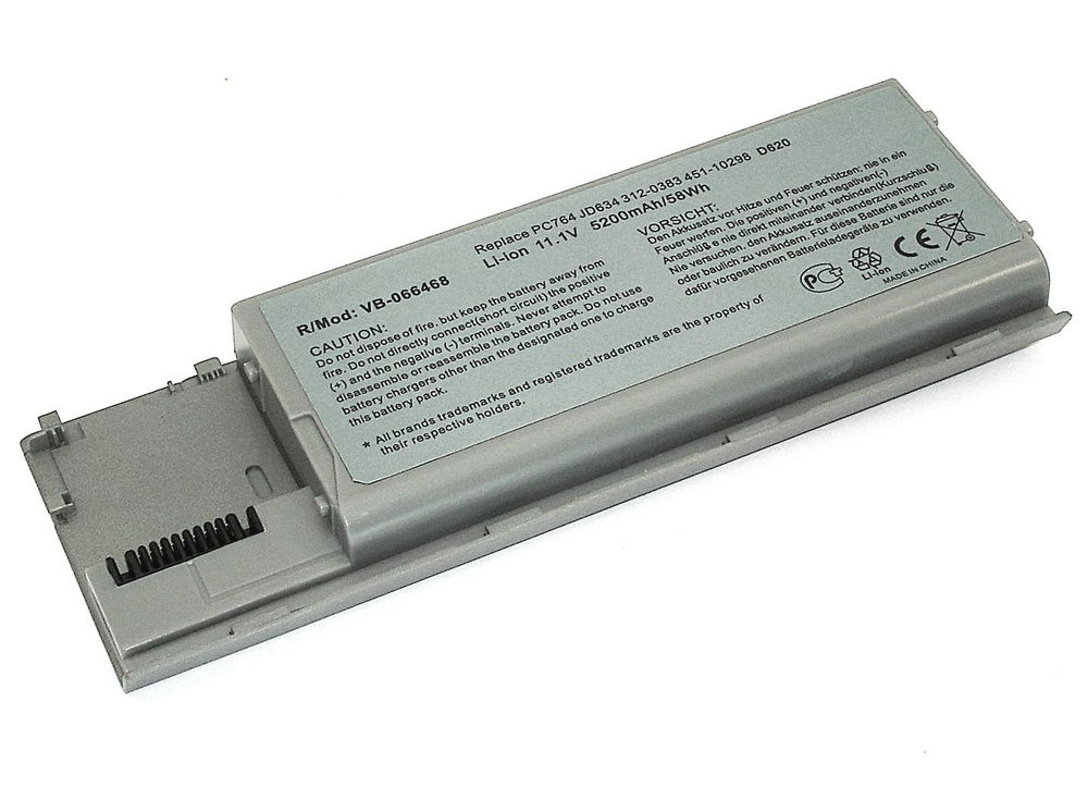 Аккумуляторная батарея для ноутбука Dell Latitude D620, D630 (PC764 ) 5200mAh OEM  #1