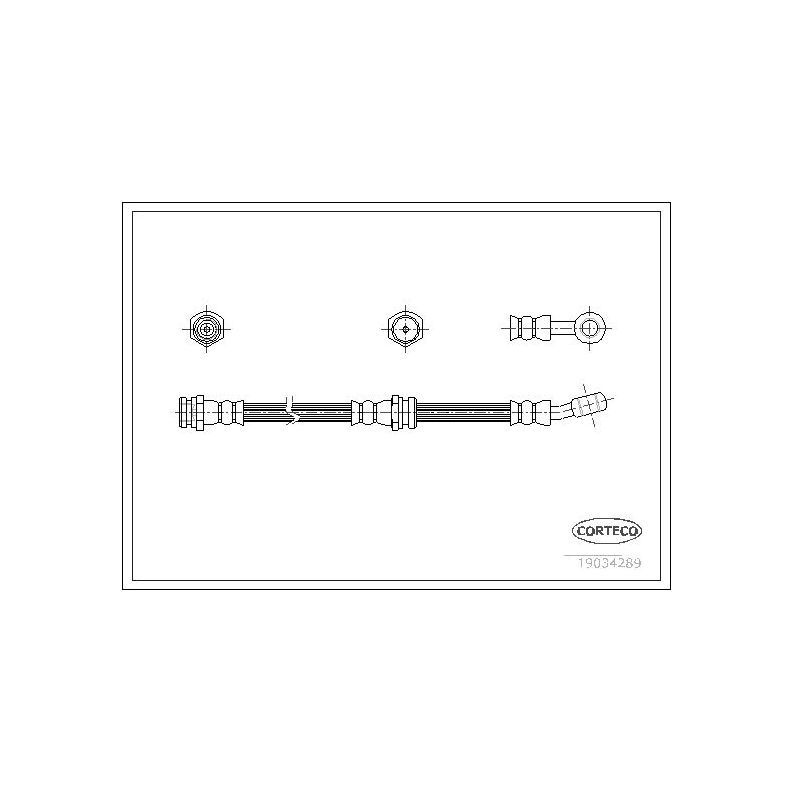 CORTECO Трубки тормозные, арт. 19034289 #1