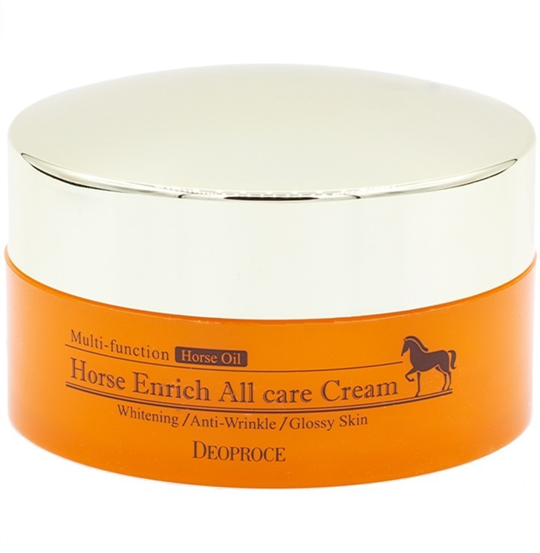 Deoproce Крем для лица питательный с лошадиным жиром Horse Enrich All Care Cream 100 г, крем для лица #1