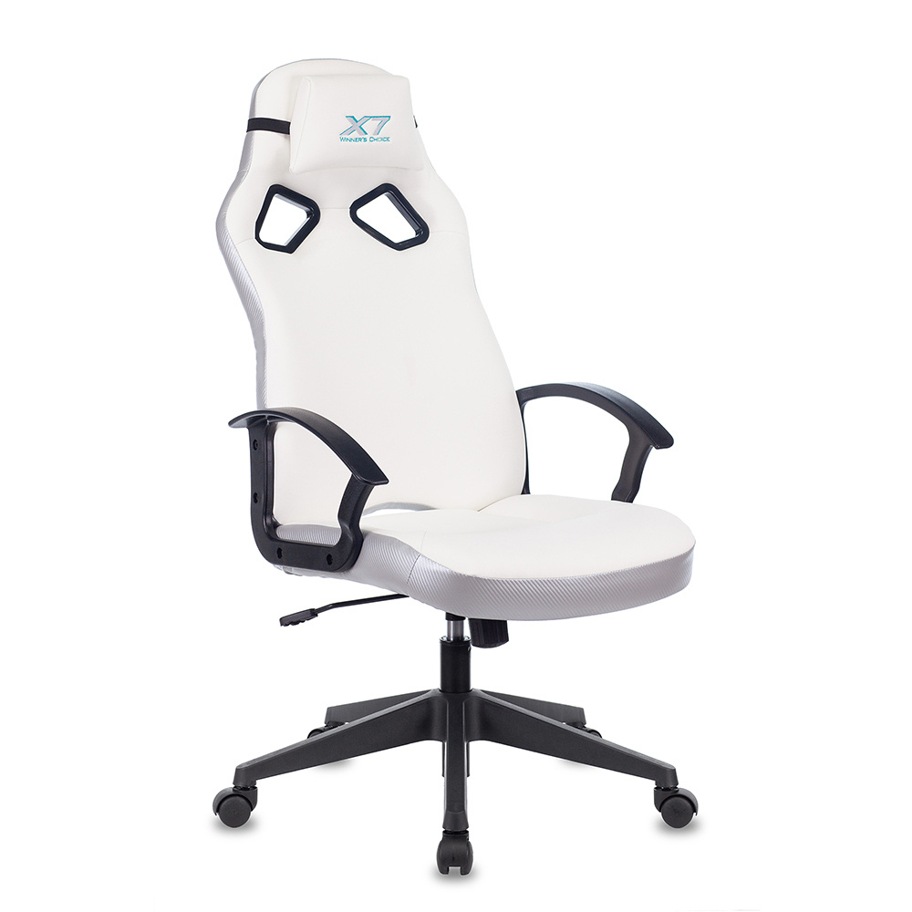 Игровое компьютерное кресло A4Tech X7 GG-1000W на колесиках, искусственная кожа, крестовина пластик, #1