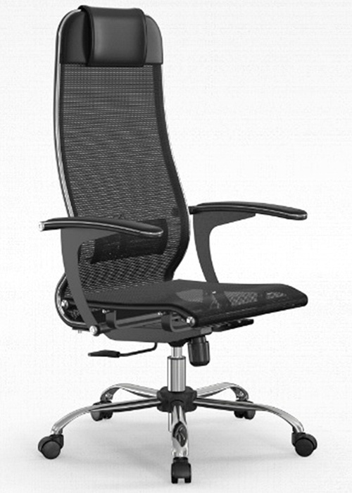 Метта Офисное кресло -4 158-003/ Samurai, Сетка, черный #1