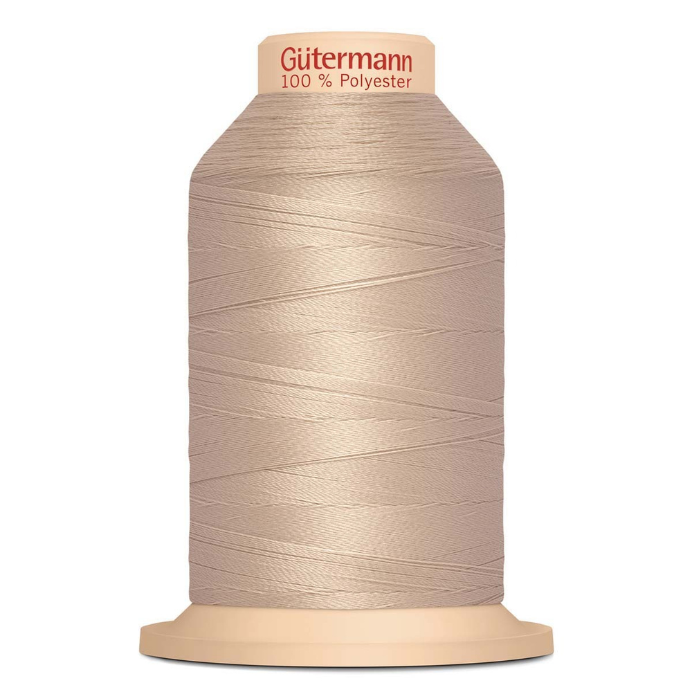 14 Нить Tera 180/2000 м оверлочная, 100% полиэстер Gutermann 735884 (722 светло-бежевый)  #1