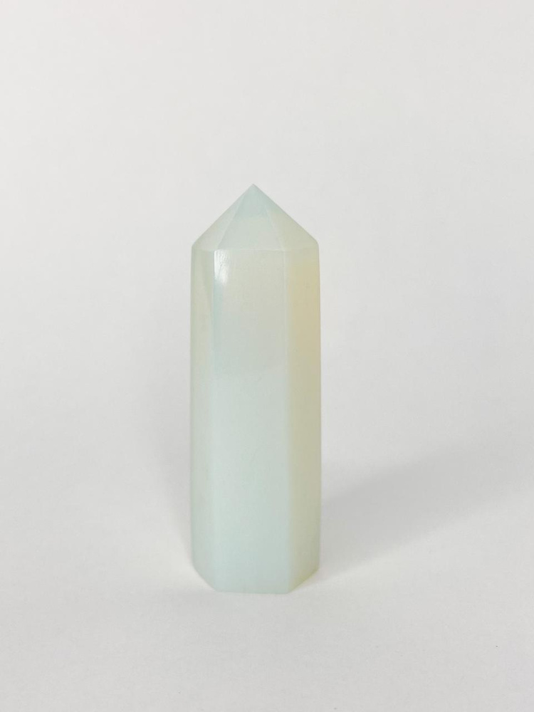 Камень Лунный камень обелиск натуральный кристалл оберег амулет 50-60 мм 1 шт.  #1