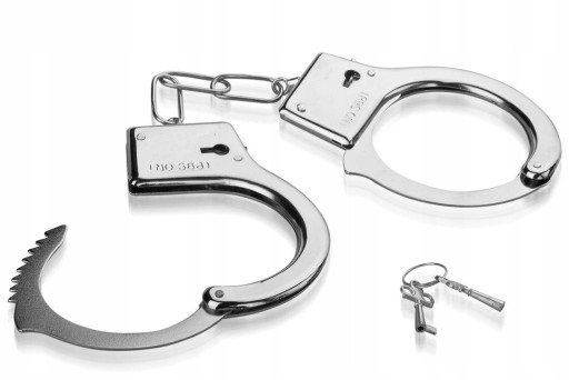 Игрушечные металлические наручники на блистере/ Детский игровой набор для мальчиков/ ролевые игры с бандитами #1