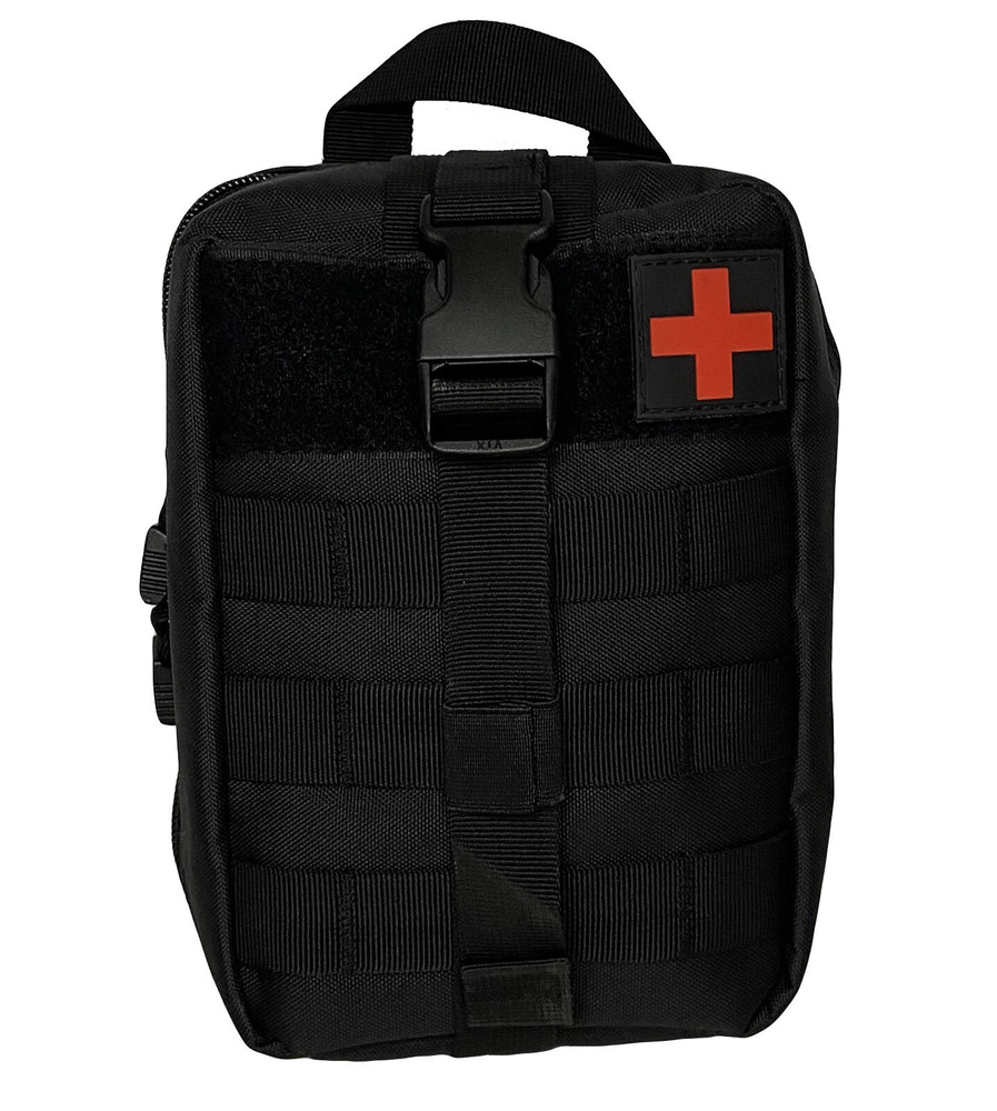 Тактическая сумка-аптечка БЕЗ наполнения 20х15х8см цвет Черный  #1