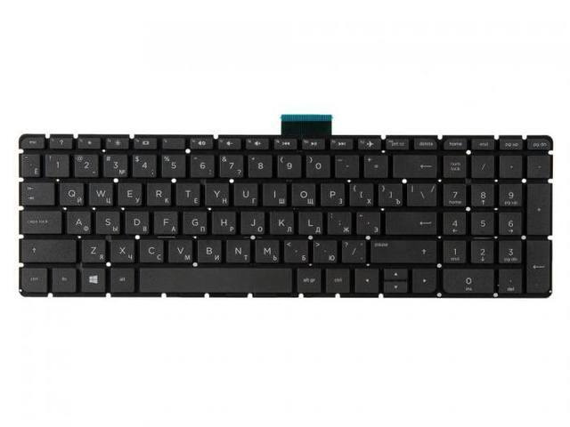 Клавиатура для ноутбука HP Pavilion 15-ab, 15z-ab, 15-ak, 15-bc, 17-ab, мал. Ентер, черная без рамки #1