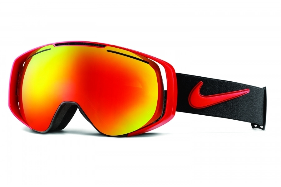 Горнолыжная маска Nike Vision, Khyber, University Red/Red Ion + Yellow Red Ion, one size  #1