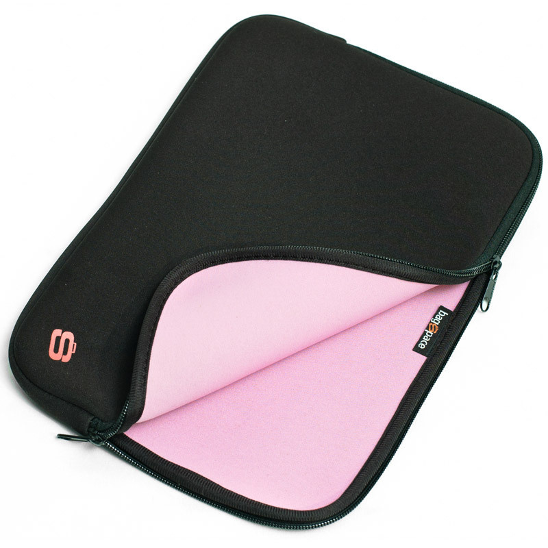 10" Папка для ноутбука Bagspace PS-810-10PN (черно-розовая) #1
