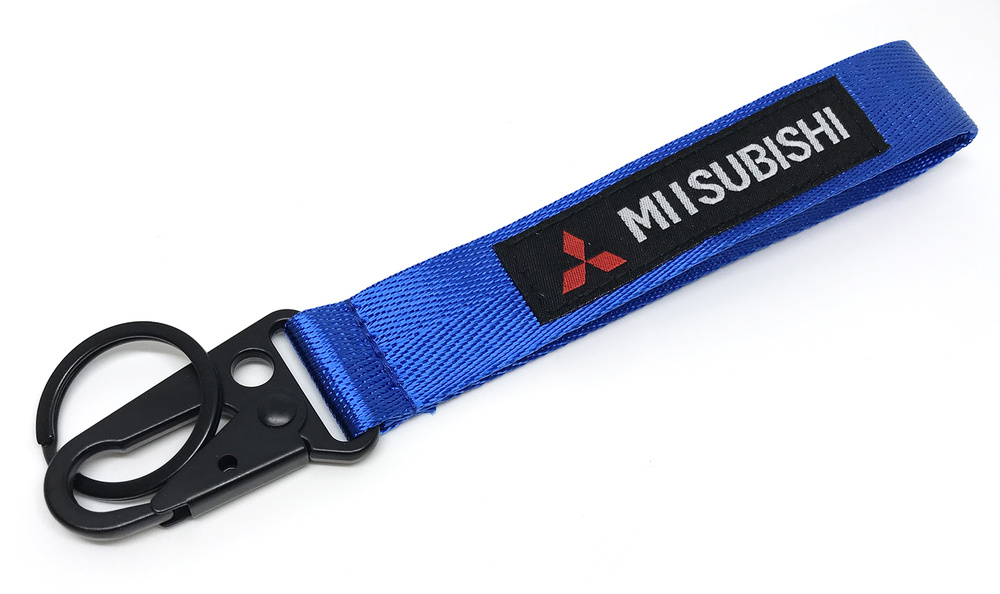 JDM брелок для ключей MITSUBISHI, карабин, кольцо, синий #1
