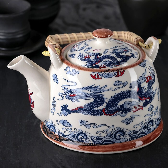 Чайник заварочный Синий дракон, 900 мл, с металлическим ситом  #1