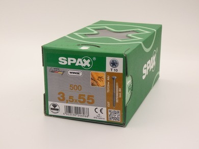 Саморезы для пола, паркета, шпунтованной доски, Spax 3,5х55 мм (500 шт.) Wirox  #1