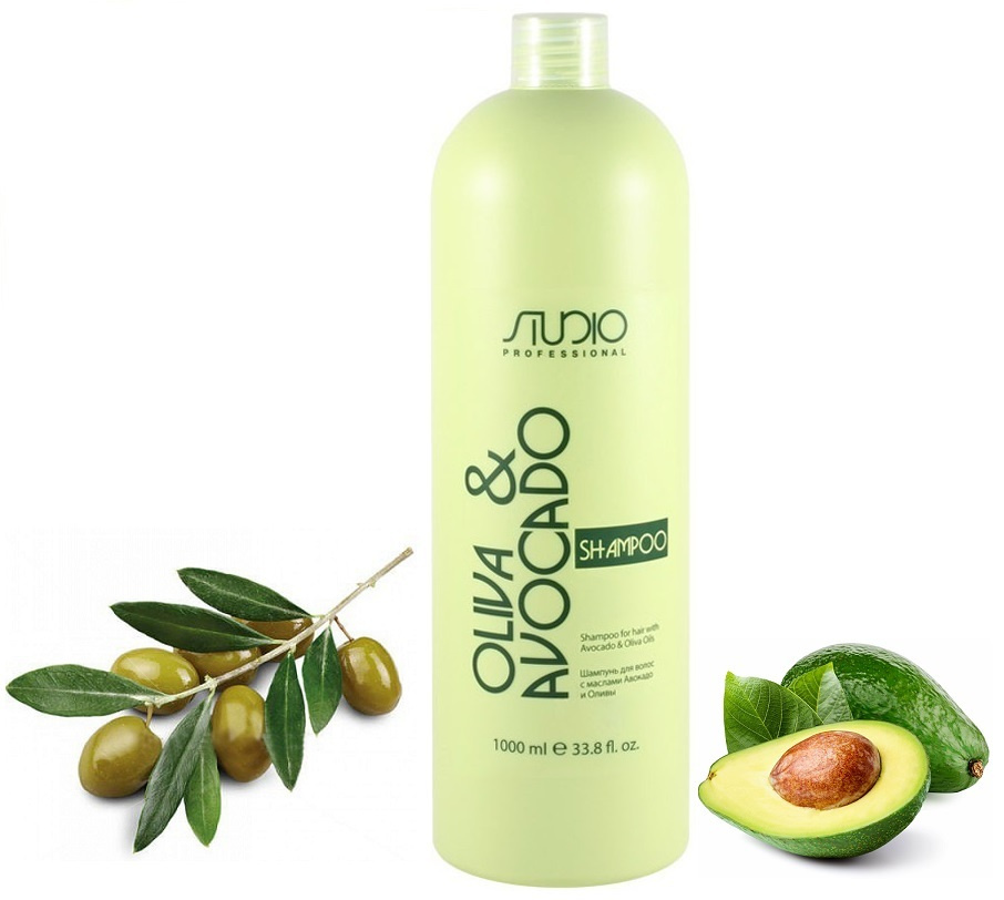 Kapous Professional Шампунь для волос с маслами Авокадо и Оливы линии STUDIO Professional 1000 мл  #1