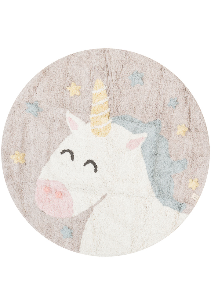 Ковер хлопковый 100*100 см Lorena Canals Cotton Unicorn круг #1