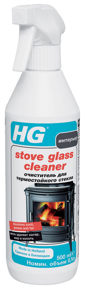 HG Средство для термостойкого стекла Для духовок, каминов 500 мл  #1