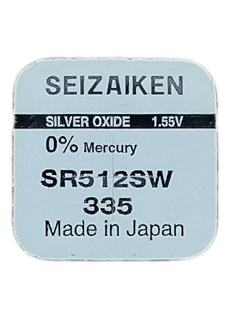 Seizaiken Батарейка 335 (SR512), Оксид-серебряный тип, 1,55 В, 1 шт #1