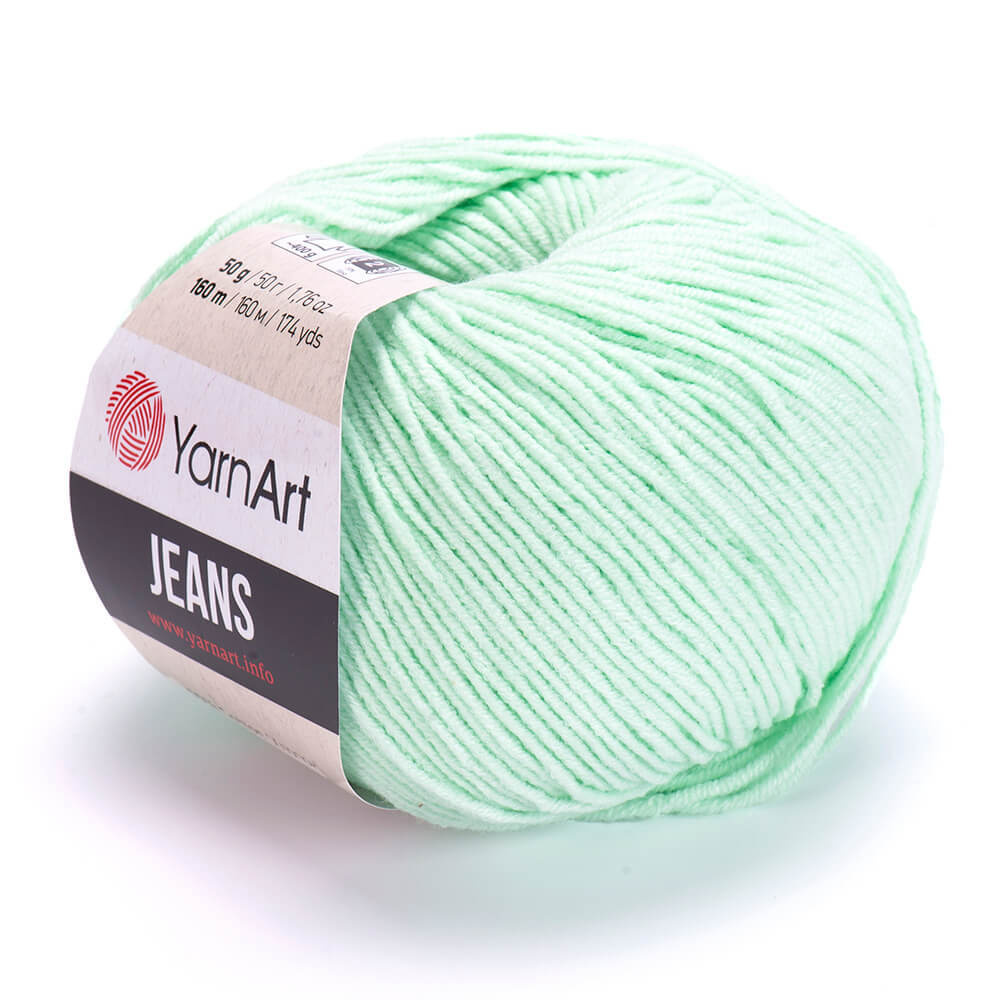 Пряжа Yarn-Art Jeans, 5 мотков (160м, 50гр), цвет 79 Мята #1