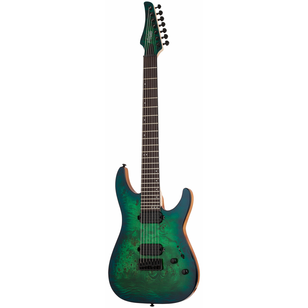 Schecter Электрогитара C-7 PRO AQB, корпус Красное дерево #1