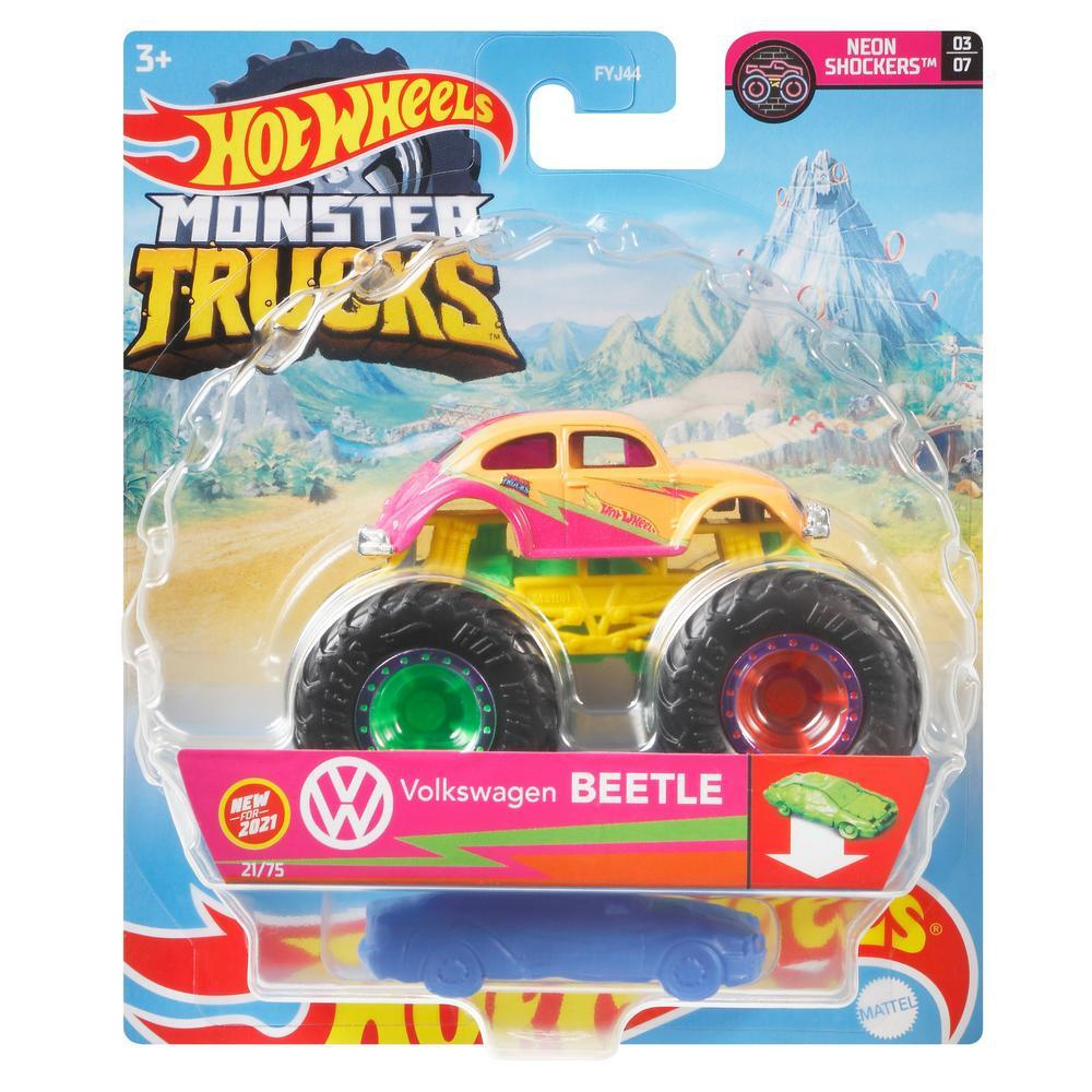 Машинка металлическая игрушка Hot Wheels Monster Trucks Монстр трак коллекционная модель W-BEETLE  #1