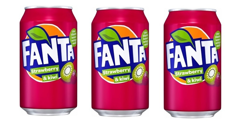 Газированный напиток Fanta Strawberry Kiwi / Лимонад Фанта Клубника Киви 330 мл 3 шт (Польша)  #1