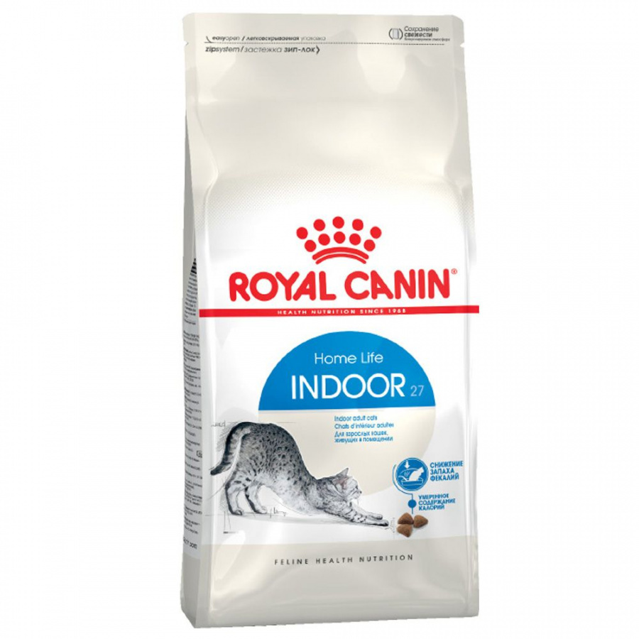 Корм сухой Royal Canin Indoor 27 для взрослых кошек, живущих в помещении, 2 кг  #1