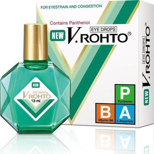 Увлажняющие, витаминизированные капли V.ROHTO THUOC NHO MAT , EYE DROPS, Contains Panthenol, for eyestrain #1