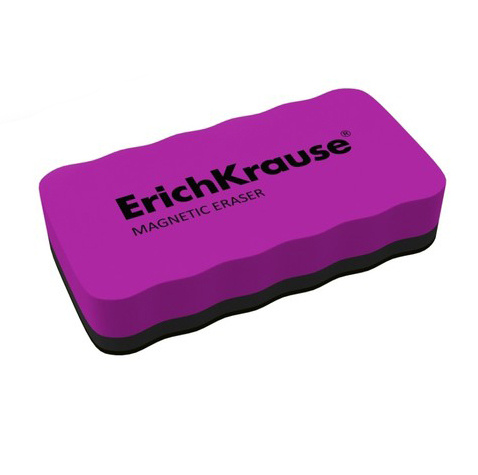 Губка для маркерных досок магнитная Erich Krause розовая 57*107мм  #1