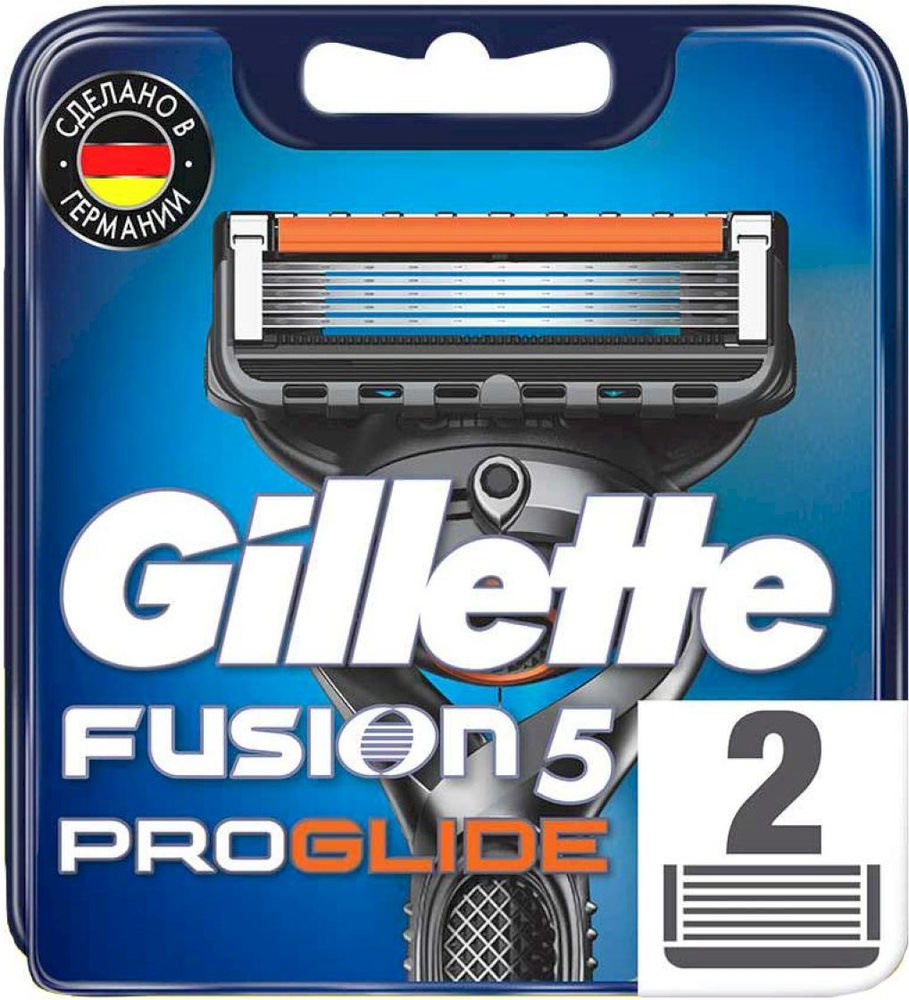 Сменные кассеты Gillette Fusion ProGlide Для Мужской Бритвы, 2 шт, с 5 лезвиями, с точным триммером для #1
