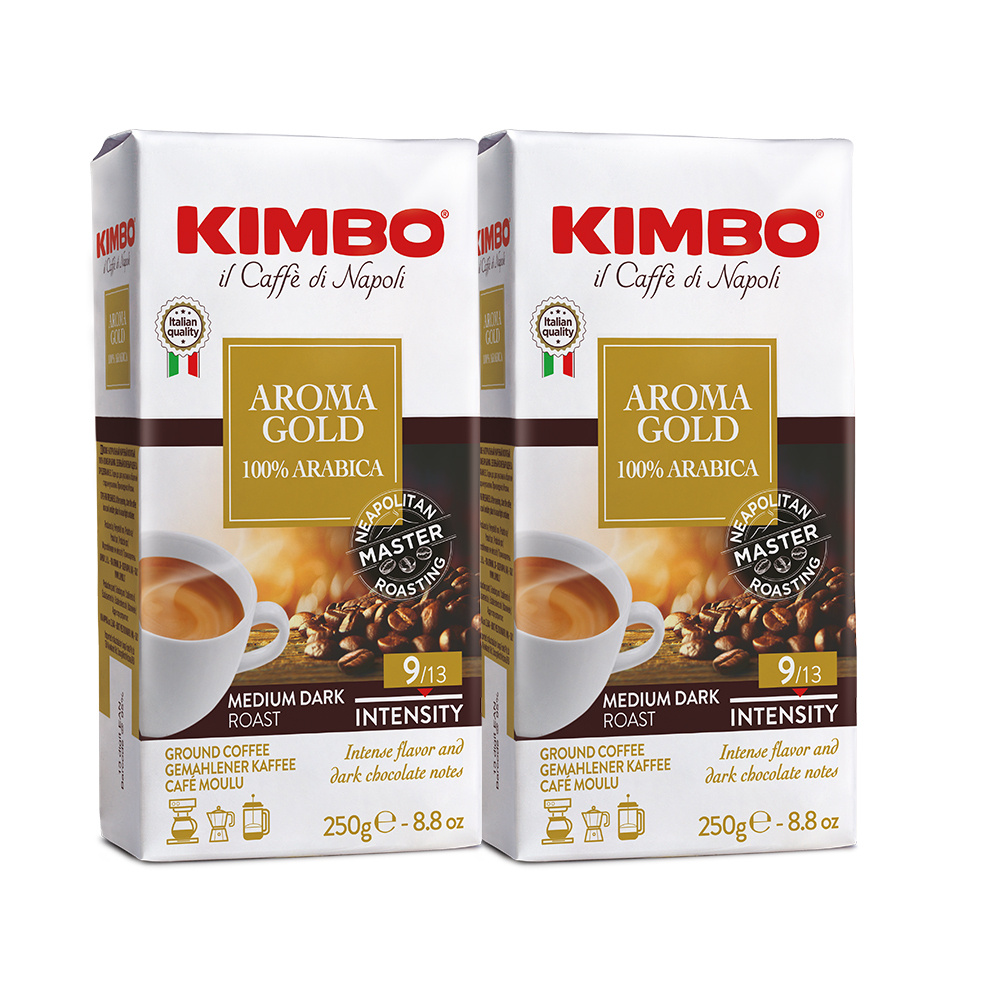 Кофе молотый Арабика 100%, Kimbo Aroma Gold, 2шт по 250г #1