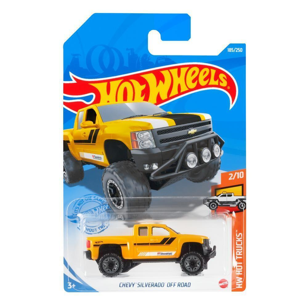 GTC06 Машинка металлическая игрушка Hot Wheels коллекционная модель CHEVY SILVERADO OFF ROAD желтый  #1