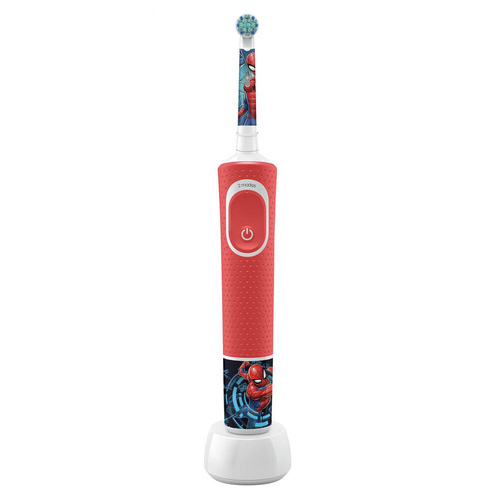 Электрическая зубная щетка ORAL-B Vitality Kids D100.413.2K Spiderman красная  #1