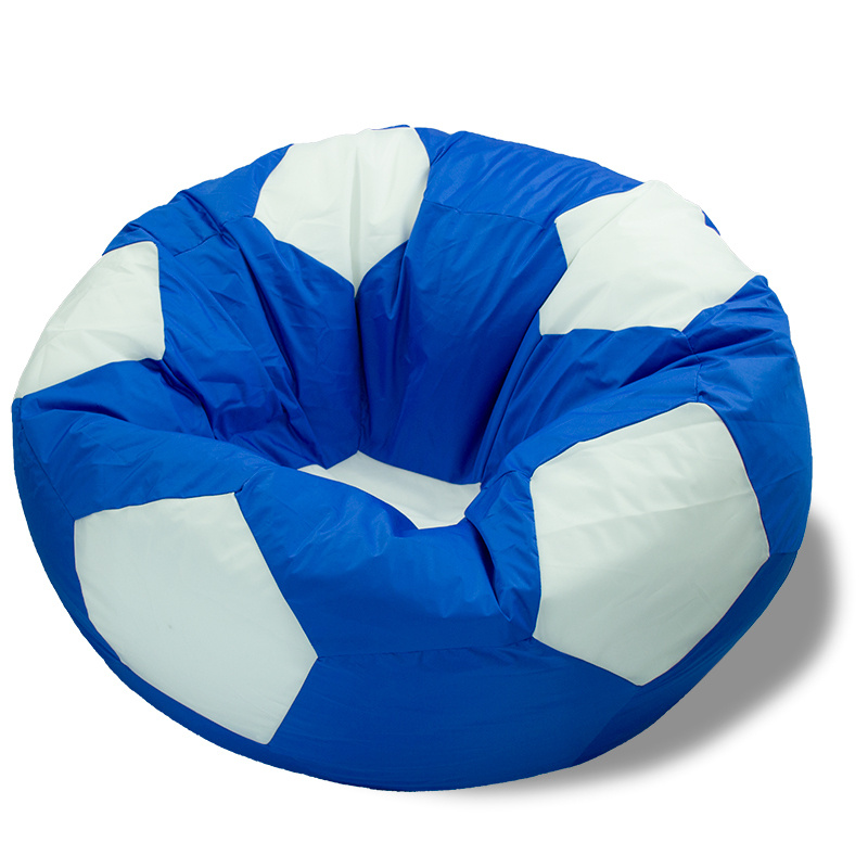 Puffmebel Кресло-мешок Мяч, Оксфорд, Размер XXXL,синий, белый #1